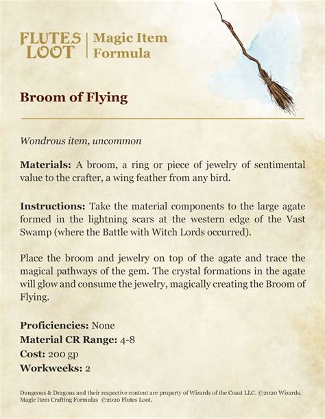 5e flying broom